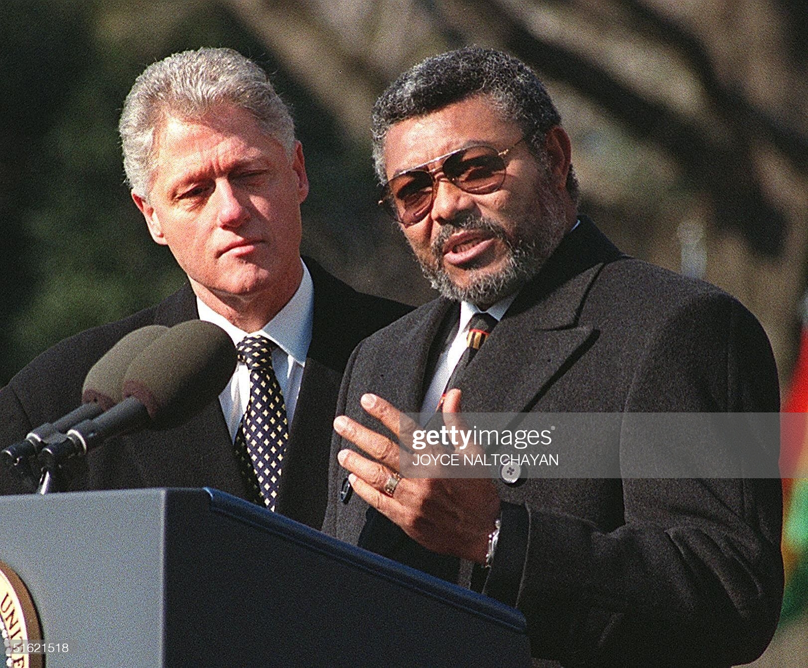 JJ Rawlings and Bill Clinton